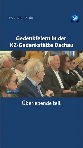 Gedenkfeier in KZ-Gedenkstätte Dachau #dachau #kz #befreiung #tagesschau #news