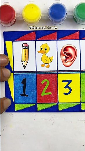 Learning Numbers with Fun Drawings! ✏️✨#kidslearning #numbers #preschool #education