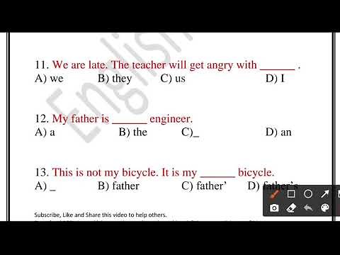 English Grammar Objective Questions | English Point