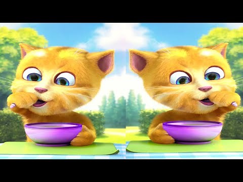El gato GINGER. Talking Ginger, diviértete y come mucho con el gatito Ginger.