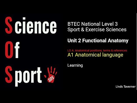 Unit 2 Functional Anatomy - A1 Anatomical language - Learning