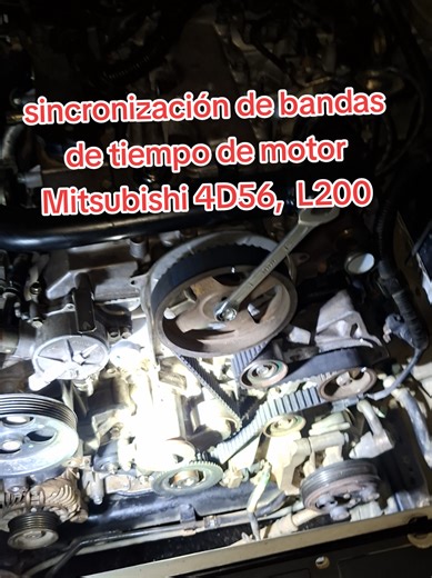 mira y aprende como sincronizar bandas tiempo el motor 4D56 de la Mitsubishi L200 nativa montero entre otros #tallersabinojr #sabinojr #mecanicaconsabinojr #jaguares #mitsubishi