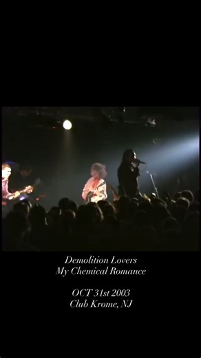 My Chemical Romance on Instagram: "Demolition Lovers clip from Halloween 2003 at Club Krome in NJ 📸 The Art of Storytelling Archive, YouTube #mychemicalromance #mcr #mychem #halloween #frankiero #gerardway #mikeyway #raytoro"