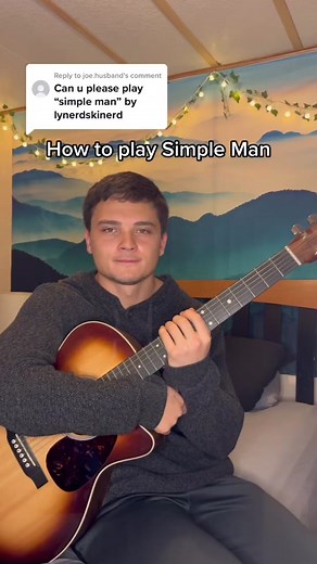 How to Play Simple Man on Guitar - Guitar Tutorial