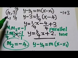 Parallel And Perpendicular Lines - Coordinate Geometry