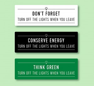 Turn off the Lights When You Leave Sign - Etsy