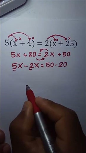 Equação do 1º grau #matematica #equaçãodo1grau #feedshorts