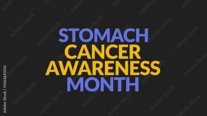 Stomach Cancer Awareness Month Glitch Animation. Which is observed every year in November to celebrate and wish Stomach Cancer Awareness Month.