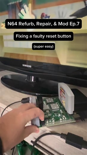 N64 Refurb Part 7 🔁 Faulty reset button? 95% of the time it’s an easy fix; IPA in the switch and press it ~100 times 🧼 Reset working like new ✅ #N64 #ConsoleRepair #RetroGaming #EasyFix #BeforeAndAfter | Super Level Z