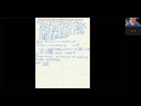 SHO: Applying Initial Conditions to Determine A and the Phase Angle