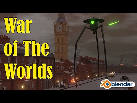 War of The Worlds Animation Alien Tripod Blender