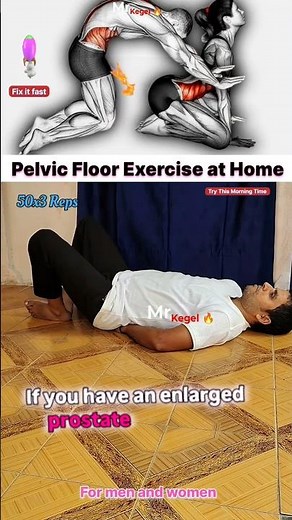 Best exercises for enlarged prostate and urine leakage fix it fast 💪🔥💯 #prostate #pelvicfloor
