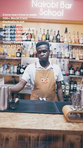3 comments | Skills Come learn how to make 100+ World Class Cocktails in our Mixology and Bartending Course and become a World Class Mixologist.August intake ongoing!! Enroll Today!! Contact us on 0725 476 258 #nairobibarschool #Cocktailske #kenyabartenders #certifiedmixologist #professionalmixologist | Nairobi bar school | Facebook
