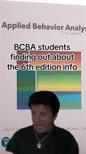 The 6th edition content will appear on the BCBA® certification examination beginning in 2025📚#abahumor #bcbaexam #bcabaexam #bcabaexamprep #bcaba #bcabaexam