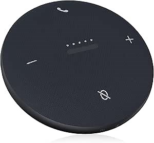 Bluetooth Speakerphone, Conference Speakerphone with 4 Mics 360° Voice Pickup, NFC, USB C, Bluetooth Portable Speakerphone for Office, Meeting Room, Compatible with Zoom, Team, Skype