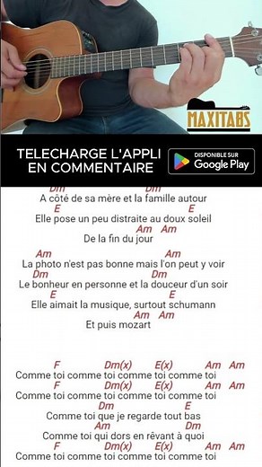 Comme toi – Jean-Jacques Goldman 🎸 Easy Guitar Tutorial | Arpeggio No. 2