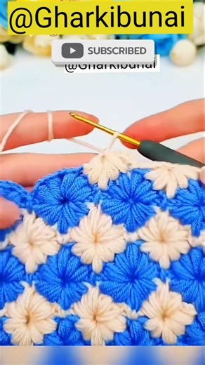 Beautiful Crochet Flower Pattern #crochetcrosai #knitting @GharKiBunai