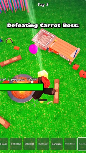 Defeating the Carrot Boss in 99 Nights | MeEnyu Gamer