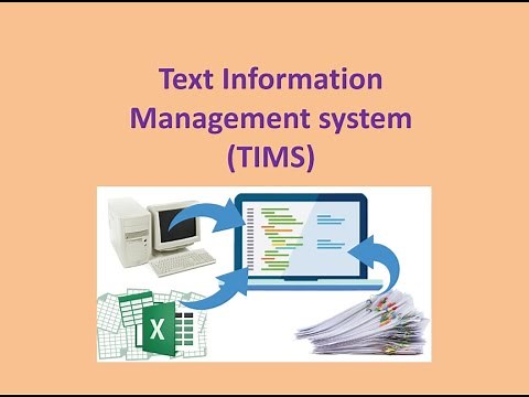 Text Information Management System (TIMS)
