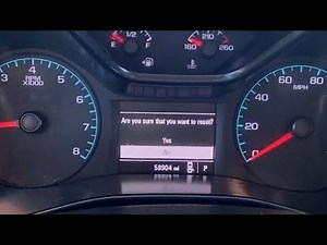 Chevrolet Colorado Gmc Canyon Oil Life Reset 2015-2022