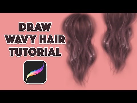Draw Realistic Wavy Hair | Procreate Hair Tutorial For Beginners