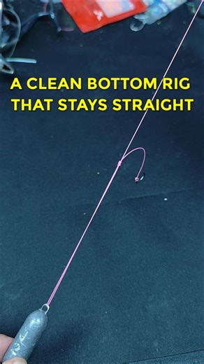 A CLEAN BOTTOM RIG THAT STAYS STRAIGHT (No Tangles) #fishing #fishingtips #fishinglife