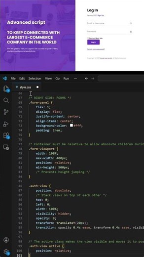 How to Build a Responsive Auth System UI with HTML/CSS/JS | Full Tutorial