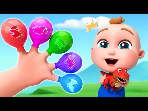 T-Rex Roar! | Dino Finger Balloon Song | Dinosaur Song | Super Sumo Nursery Rhymes & Kids Songs