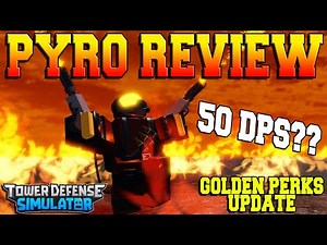 NEW Golden Pyromancer Review (Golden Perks Update - TDS)