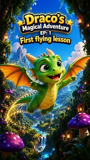 Draco's Series EP: 1 First Flying lesson #kidsstories #bedtimestories #moralstories