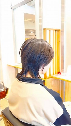 #ウルフカット ＃ハイライトカラー #動くヘアカタログ #山田実行 #フラッタリングヘアカット #コントラストヘア #jikko #bob #ショートボブ #bobcut #haircut