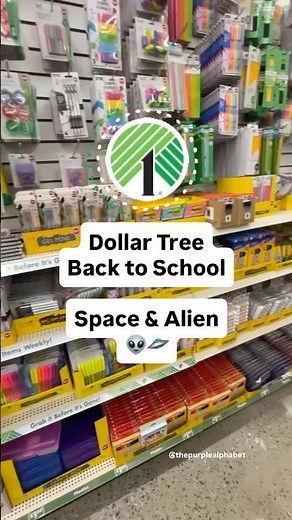 Dollar Tree Space & Alien Back to School Supplies #dollartree #schoolsupplies