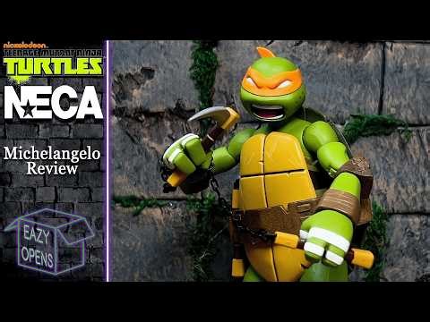 Neca Nickelodeon 2012 TMNT Michelangelo Action Figure Toy Review