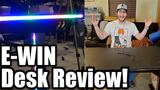 My Ultimate RGB Gaming Desk Setup – Ewin Racing Review