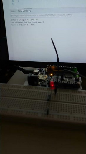 Lesson 14 Homework: User Input LED | Paul McWhorter Arduino R4 Class