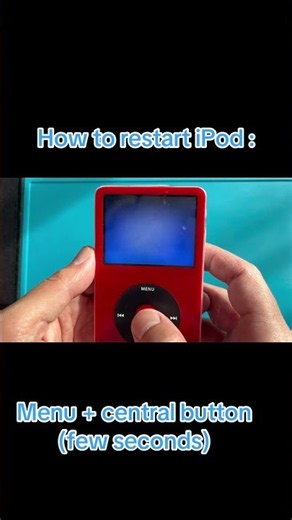 How to restart iPod? #ipod #apple #ipodforever #ipodclassic #diy #firewire #tech #repair #retro