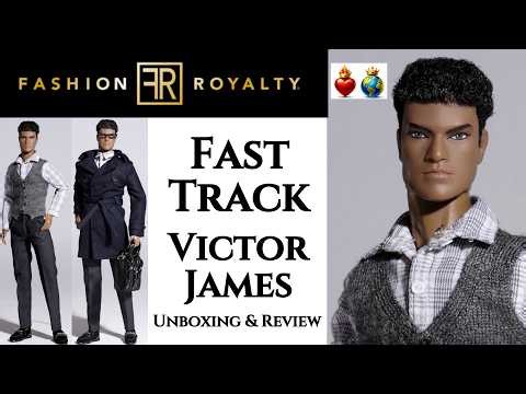 👓 Fast Track Victor James 🧥 Jason Wu’s RAREST Fashion Royalty Male Doll? 👑 ECW 🌍 Unboxing & Review