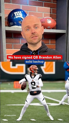 We have signed QB Brandon Allen #shorts #giants #freeagency #nfl