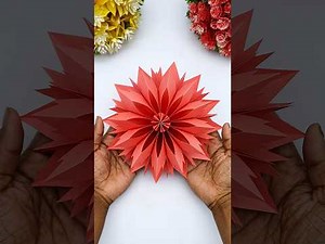 ✨ DIY 3D Paper Snowflake – Easy Home Decoration Idea ❄️