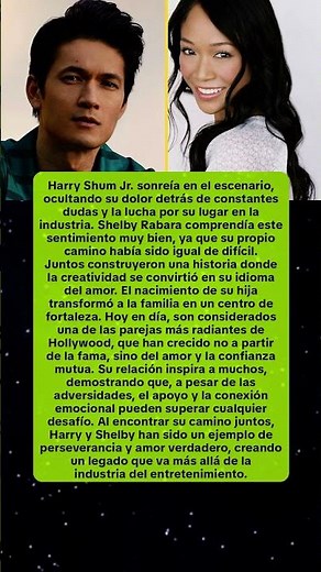Harry Shum Jr. y Shelby Rabara: del dolor al amor eterno en Hollywood