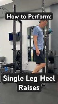 How to Perform: Single Leg Heel Raises #mobility