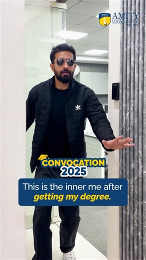 Amity University Online on Instagram: "When the beat drops and your degree finally hits… 🎓 Walking into the future like a pro with Amity Online. #AmityOnlineClassof25​ #AmityOnline #AmityUniversity #Indias1stOnlineUniversity #Convocation2025"