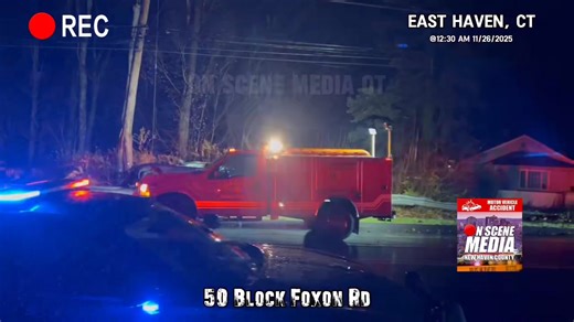 🚨Vehicle vs Telephone Pole | East Haven🚨 New Haven Injury Attorney Lance Coughlin @12:32 AM 11/26/2025-East Haven Police Department, East Haven Firefighters Local 1205 and American Medical Response New Haven was on scene for a single vehicle vs telephone pole in the 50 block of Foxon Rd in East Haven after a driver lost control and left the roadway, riding the guardrail into the pole. The driver was transported to the hospital by AMR with non-life-threatening injuries. The telephone pole was c
