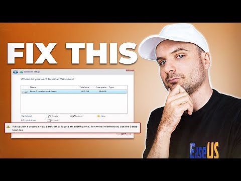 Fix 'We Couldn't Create a New Partition or Locate an Existing One' Error