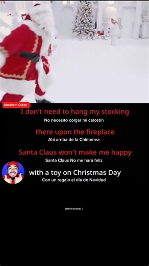 Canciones Navideñas 🎄☃️🎁🎅 #English #navidad #ingles #Christmas #musica | Abraham Olazo