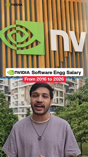 Nvidia Software Engg Salary 2016 to 2026 #nvidia #jibs #softwareengineer