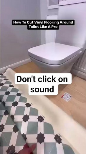How To Cut Vinyl Flooring Around Around Toilet Like A Pro 🤫🚨
