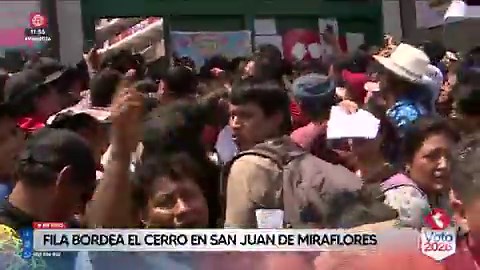 BREAKING Peruvian election chaos!San Juan de Miraflores, one of the poorest areas in Lima and one with the highest crime rates, has long lines and missing tables in the polling stations at this hour.