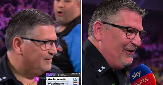 Gary Anderson Had Hilarious Interview Slip Up After 9-Darter Near-Miss | Balls.ie
