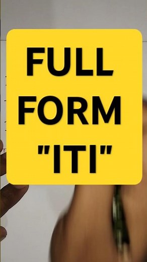 ITI Full Form | Only Full Form of ITI #shorts